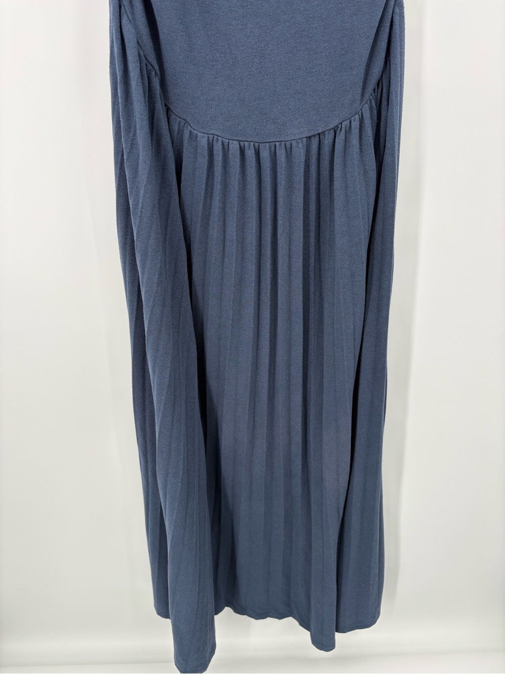 Lioness Field of Dreams Off-Shoulder Ruched Maxi Dress Navy Blue Size L - Picture 9 of 14